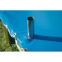 Ubbink Bâche de sécurité et hivernage pour piscine bois 400 x 750 cm, 550 g/m2, NF-P 90-308, bleue - Compatible uniquement piscines Ubbink