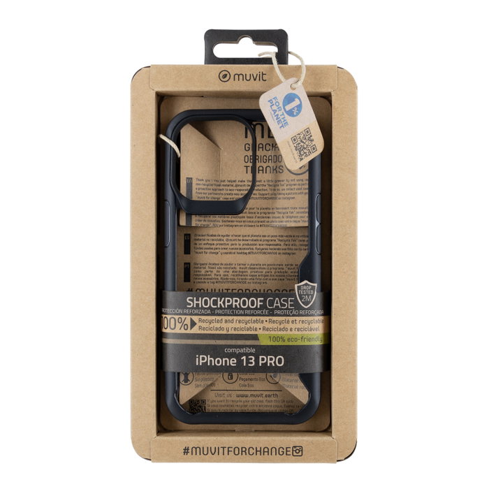 Muvit Shockproof 2M Coque Recycletek pour Apple iPhone - Protection Recyclée Anti-Choc Muvit Shockproof 2M Coque Recycletek pour Apple iPhone - Protection Recyclée Anti-Choc