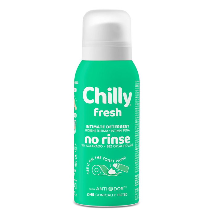 Chilly Mousse Hygiénique Intime Sans Rinçage Fresh 100 ml