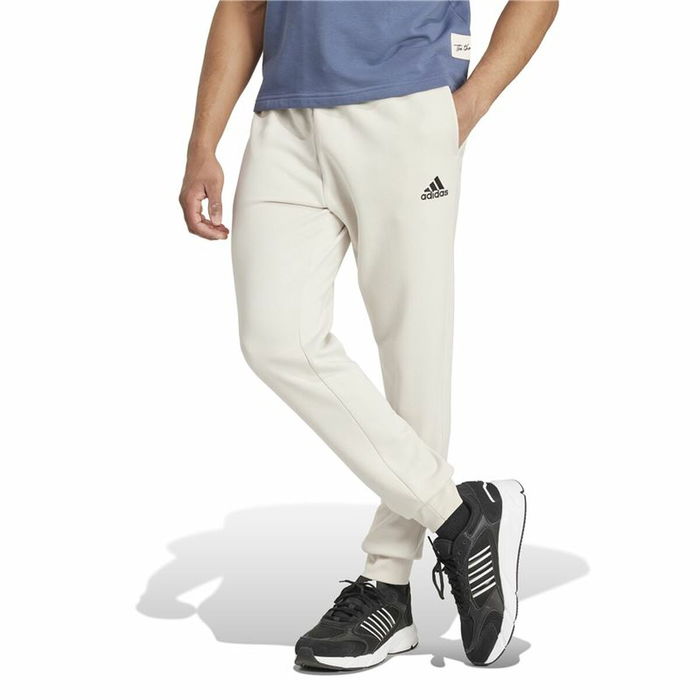 Pantalon de sport long Adidas Essentials Fleece Regular Tapered Blanc