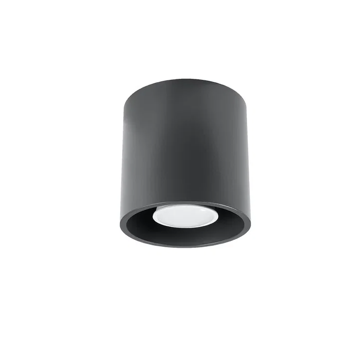 Orbis Lampe de Plafond Orbis SOL-SL.0021 Cylindrique Noir Gris Blanc Design Moderne