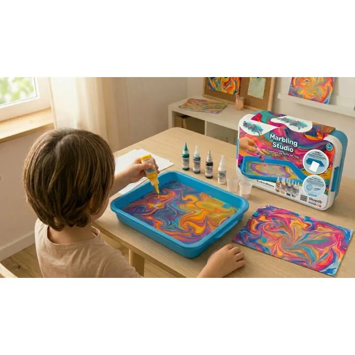 Silverlit Imagin'Art Marbling Studio - Kit de peinture marbrée Silverlit Imagin'Art Marbling Studio - Kit de peinture marbrée