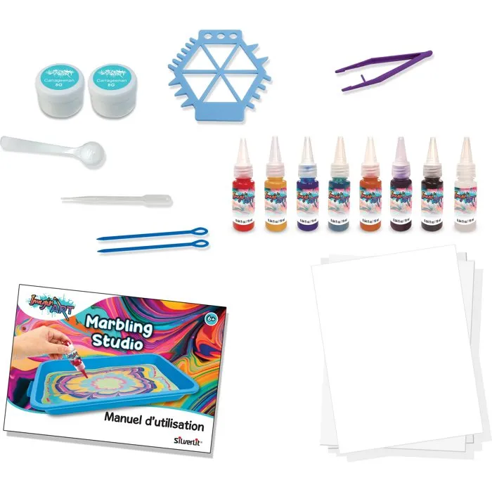 Silverlit Imagin'Art Marbling Studio - Kit de peinture marbrée Silverlit Imagin'Art Marbling Studio - Kit de peinture marbrée
