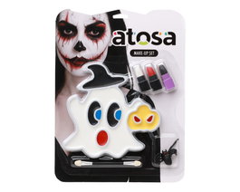 Atosa Kit de maquillage Halloween complet pour enfants avec accessoires multicolores