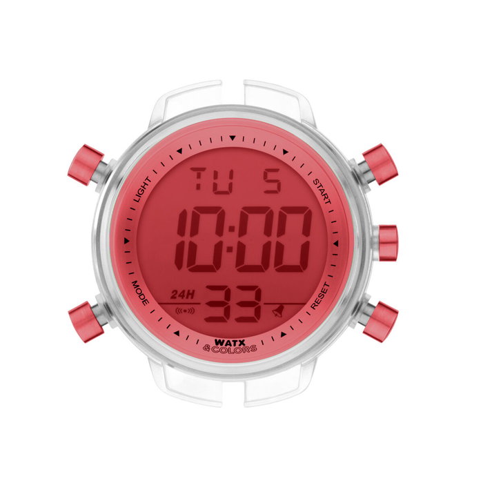 Watxandco RWA1789 montre digitale transparente et orange Watxandco RWA1789 montre digitale transparente et orange