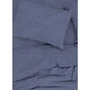Parure de lit 1 housse de couette 140 x 200 cm + 1 taie d'oreiller 60 x 60 cm - Bleu