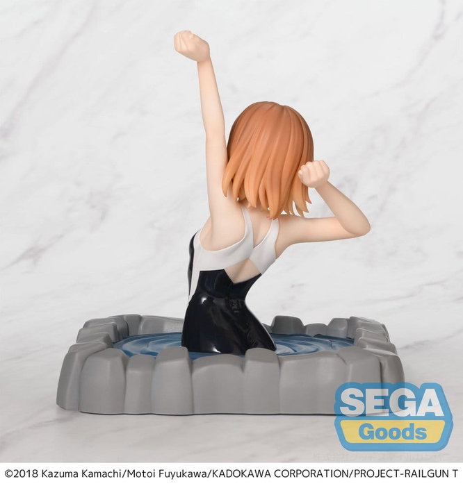 Sega Mikoto Misaka A Certain Scientific Railgun T Statuette PVC Thermae Utopia 14 cm