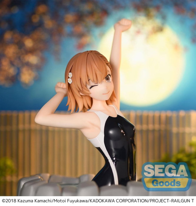 Sega Mikoto Misaka A Certain Scientific Railgun T Statuette PVC Thermae Utopia 14 cm