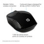 HP Souris sans fil 200 - Souris optique sans fil 1000 DPI, technologie LED rouge, pour toutes les mains - HP