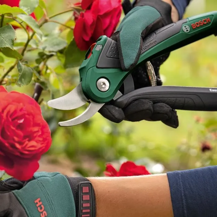 Bosch EasyPrune Sécateur sans fil avec technologie Power Assist - Coupe assistée jusqu'à 25 mm, environ 450 coupes par charge