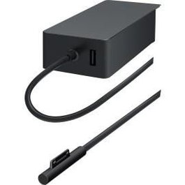 Microsoft Alimentation 44W avec Port de Recharge USB, Noir, pour Surface Pro et Surface Laptop