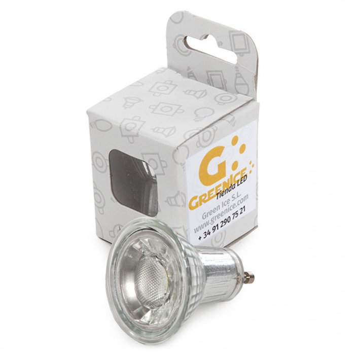 Ampoule LED GU10 7W 550Lm 6000K Blanco Frío