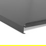 ALK - Fondo Fregadero - Modèle Ina - Protector de Fondo de Fregadero en Aluminio - Color Grafito - Pour Módulos de 400 à 1200 mm