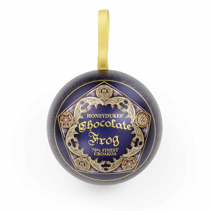 THE CARAT SHOP Ornement de Noël Harry Potter - Boule avec grenouille de chocolat et épingle, diamètre 8,5 cm, en alliage de zinc