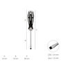 WOLFPACK LINEA PROFESIONAL Tournevis Plat Acier S2 1,0 x Ø 5,5 x 100 mm