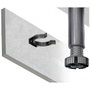 WOLFPACK LINEA PROFESIONAL Clip noir pour pied de meuble réglable