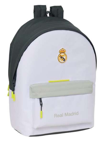 Safta Sac à dos double pour ordinateur portable 15,6 pouces avec port USB motif Real Madrid équipement 25/26 - 31x44x18 cm Safta Sac à dos double pour ordinateur portable 15,6 pouces avec port USB motif Real Madrid équipement 25/26 - 31x44x18 cm