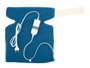 GIFTDECOR Almohadilla eléctrica espalda y cuello Azul