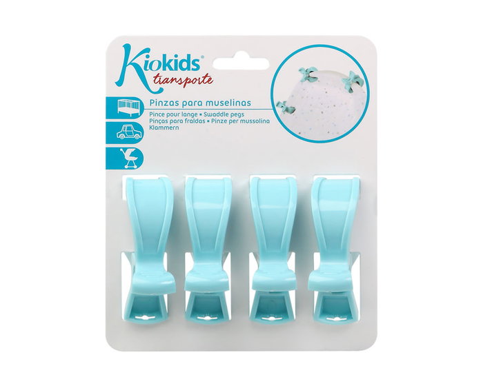 KioKids Pinces pour mousselines bleu
