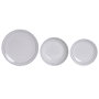 Home ESPRIT Service de Vaisselle ESPRIT Blanc Noir en Porcelaine, 18 Pièces