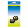 Micel Blister de 2 roulements pour paroi de douche Ø16mm noir