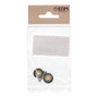 Micel Ne 91796 Blister 2 roulements pour porte de douche nylon Ø16x6mm incl. vis M3 noir