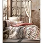 Parure de Lit King - 1 Housse de Couette 240 x 220 cm et 2 Taies d'Oreiller 60 x 60 cm en Coton Renforcé 100%, 145 Fils, Rouge