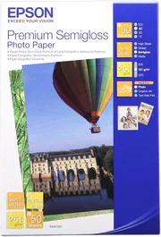 Epson Papier photo premium semi-brillant 10x15 cm 50 feuilles 251 g/m² blanc