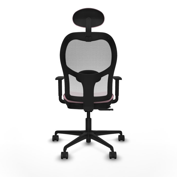 Piqueras y Crespo Chaise de Bureau Jorquera Rose et Blanc avec Appui-tête
