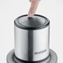 Severin KM3867 Hachoir électrique 400 W, récipient verre 1 L, 2 vitesses, Noir/Inox
