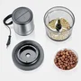 Severin KM3867 Hachoir électrique 400 W, récipient verre 1 L, 2 vitesses, Noir/Inox
