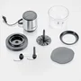 Severin KM3867 Hachoir électrique 400 W, récipient verre 1 L, 2 vitesses, Noir/Inox