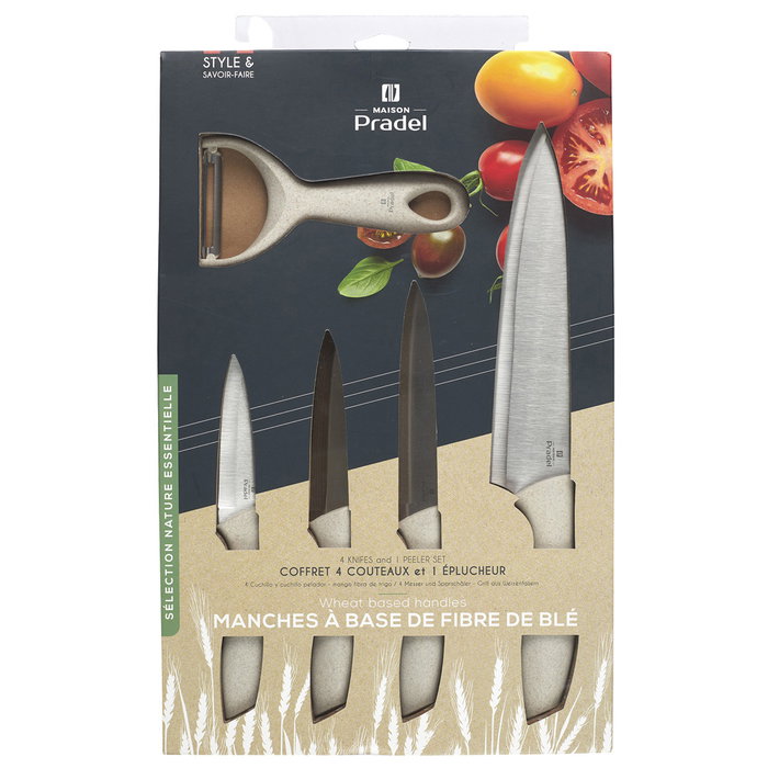 Cook Concept Jeu de 4 couteaux et éplucheur Cook Concept Jeu de 4 couteaux et éplucheur