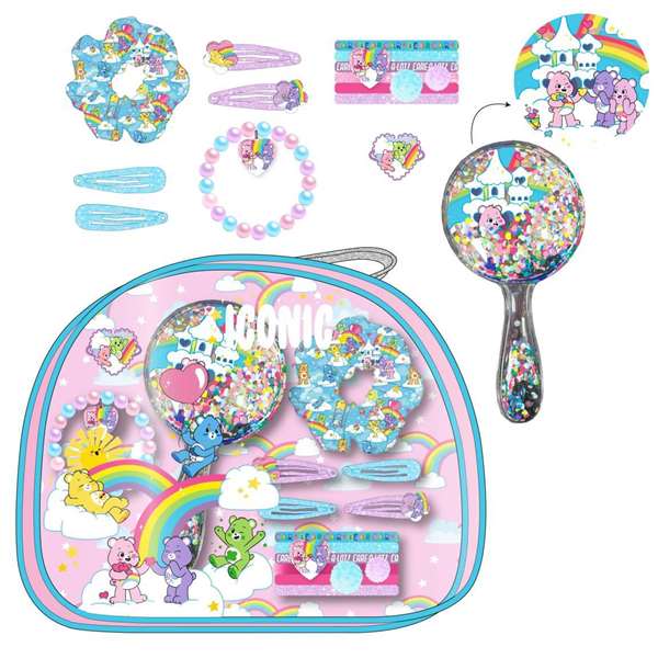 Cerdá - Set de beauté nécessaire et accessoires Care Bears - Trousse de maquillage pour enfants - 25 x 20.5 x 5 cm