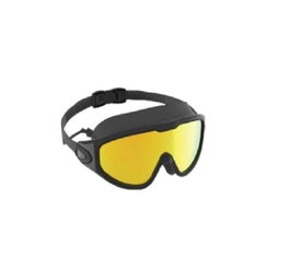 Poessa Lunettes de natation adulte en silicone avec lentilles PC polarisées effet miroir