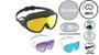 Poessa Lunettes de natation adulte en silicone avec lentilles PC polarisées effet miroir