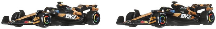 Mattel Hot Wheels Premium Pack de 2 Véhicules Die-Cast 1:64 Team McLaren Formule 1