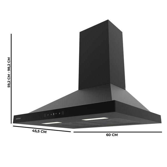 Hotte standard Cecotec Flux PT 604400 Noir