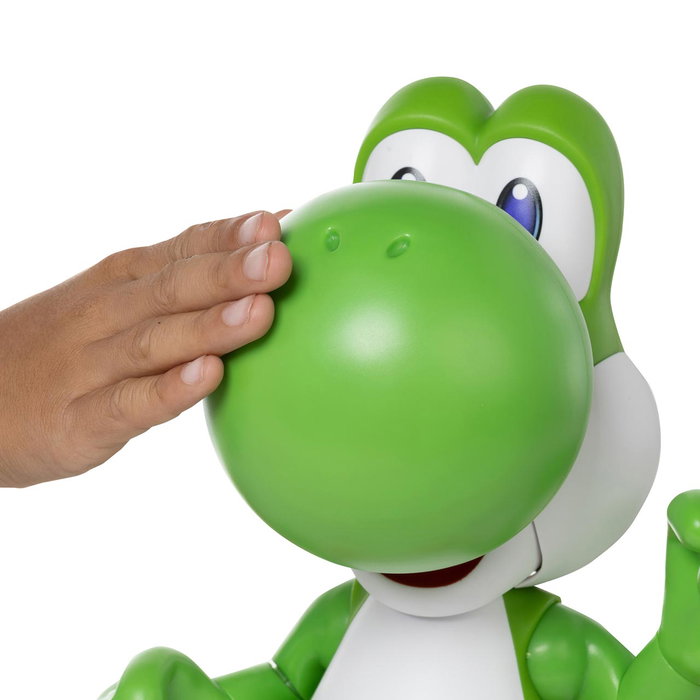 Jakks Pacific Figurine Yoshi Let's Go 36 cm - 413994 - Avec plus de 20 sons et musiques - Multilingue anglais français allemand italien portugais espagnol