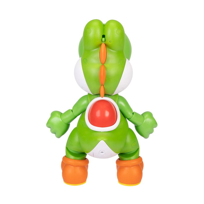 Jakks Pacific Figurine Yoshi Let's Go 36 cm - 413994 - Avec plus de 20 sons et musiques - Multilingue anglais français allemand italien portugais espagnol