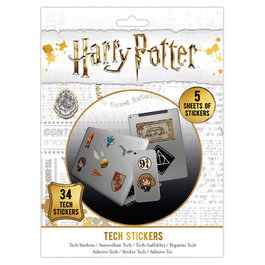 PYRAMID - Lot de 5 feuilles d'autocollants stickers vinyle Harry Potter pour décorer téléphones, tablettes et ordinateurs portables