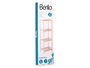 Berilo Étagère Carrée 4 Niveaux Bambou Rose Naturel 35x100x30 cm