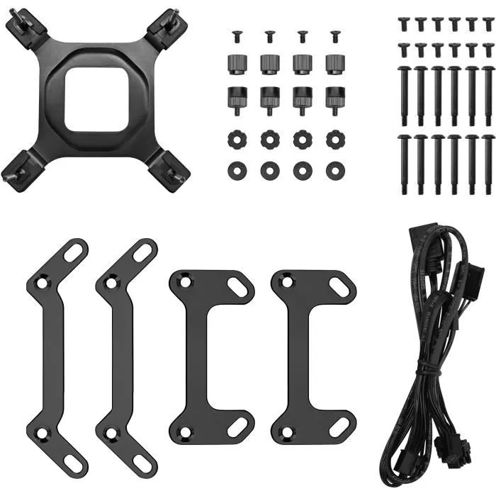 Deepcool Mystique 360 ARGB - Kit de refroidissement liquide tout-en-un pour PC - 3 ventilateurs 12 cm 600-2400 tr/min - Noir