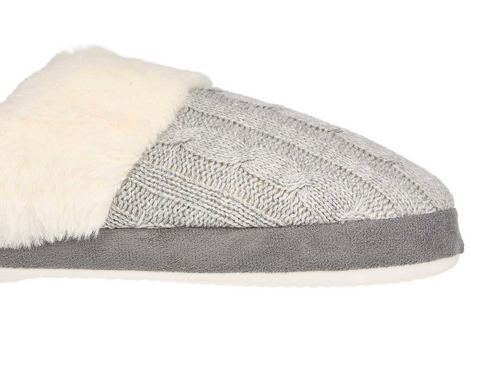 GIFTDECOR Zapatilla estar por casa femme Gris-Blanco GIFTDECOR Zapatilla estar por casa femme Gris-Blanco