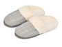 GIFTDECOR Zapatilla estar por casa femme Gris-Blanco