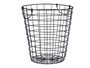 Kinvara Cesto en acier noir 30x30x30 cm, rangement décoratif (Set de 8)