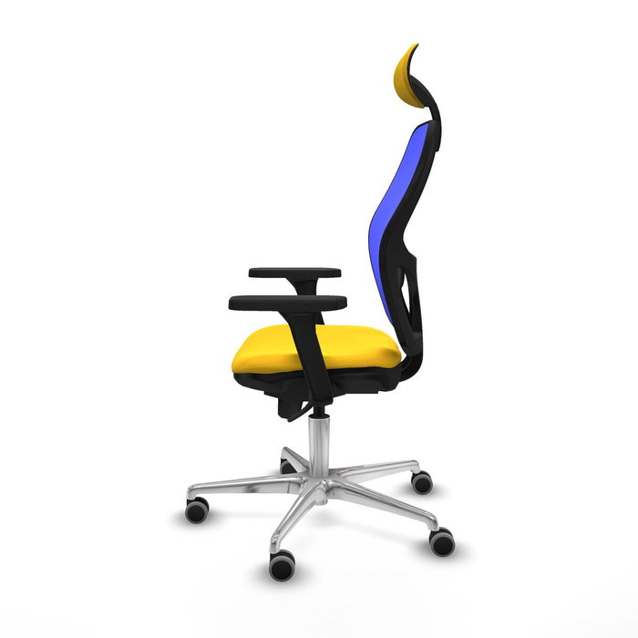 Piqueras y Crespo Chaise de Bureau avec Appui-tête 3D086G1 Jaune