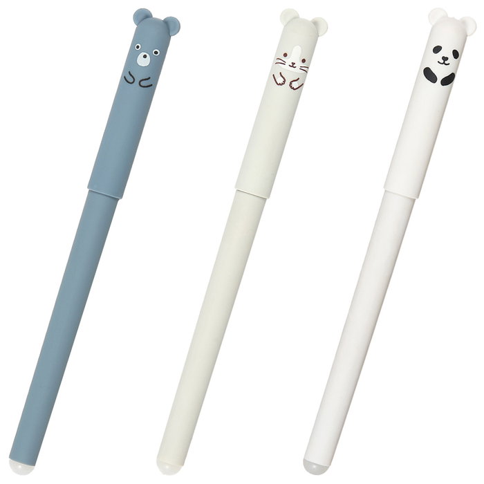 The Concept Factory Stylo Effaçable Animal MY FUNNY PAPET, Assortis