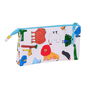 Trousse Fourre-Tout Double Algo de Jaime Blanc 22 x 12 x 3 cm