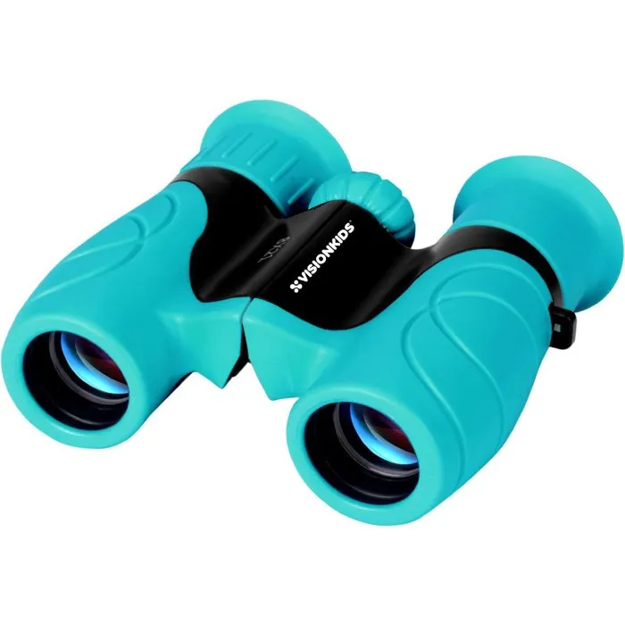 Kids Licensing Vision Kids - Jumelles pour enfants dès 7 ans avec zoom x8, portée 100 m, poignée ergonomique en caoutchouc - Version française